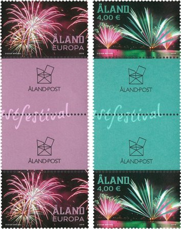 Åland - Fyrværkeri - Gutterpair postfrisk