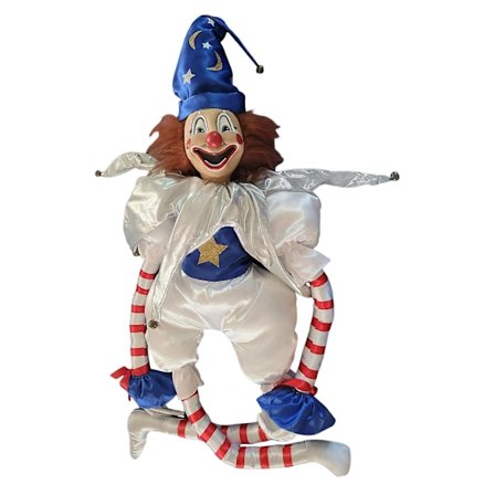 Halloween Poltergeist Clown Dukke, Poltergeist Clown Dukke Krybende Clown Plyslegetøj (FMY)