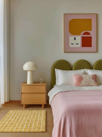 Linn Bath Mat 60X90 Yellow/White Cotton Washable