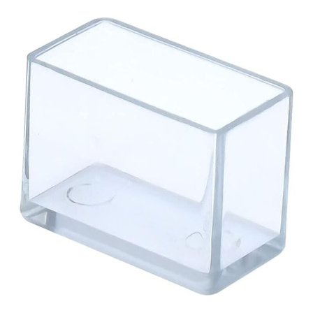 Suorakulmaiset naarmuuntumattomat PVC-tuolin suojukset 15x30mm (1,5x3,0cm) Kirkas 12 kpl