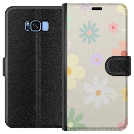 Plånboksfodral till Samsung Galaxy S8 med fejdande blommor