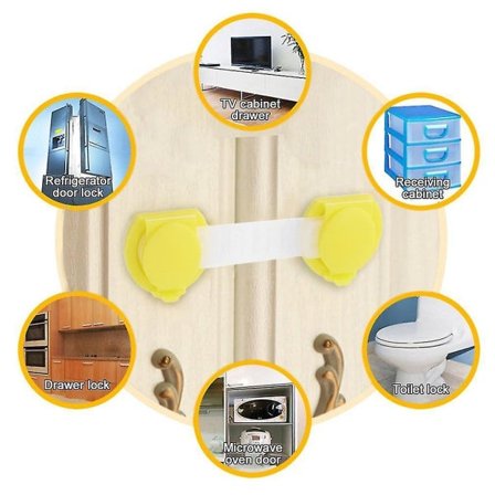 Skåpsdörr Kylskåpsdörr Låda Säkerhetslås Baby Kids