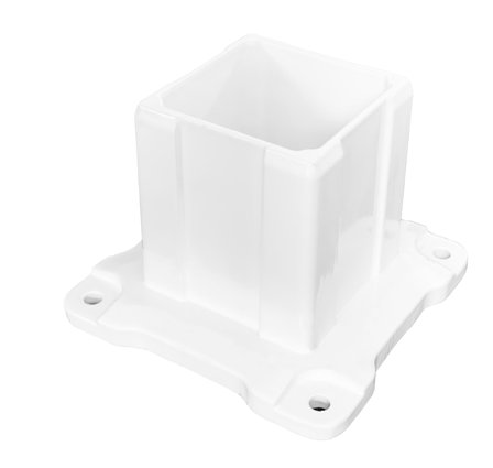 Jabo Öckerö 10279 Stolpsko 70x70x80 mm Vit, Utemiljö