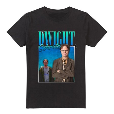 The Office Nostalgi Dwight T-Shirt för män XXL Svart