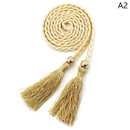 Dame frynsede tynd talje kæde nederdel dekoration talje strop reb