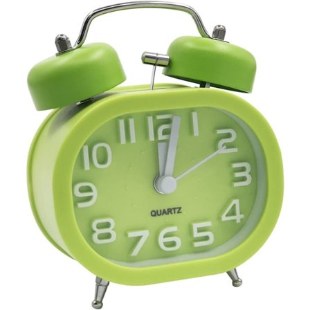 Retro Stillegående Kvarts Alarmklokke, Morgen Alarmklokke Reise Sengeside