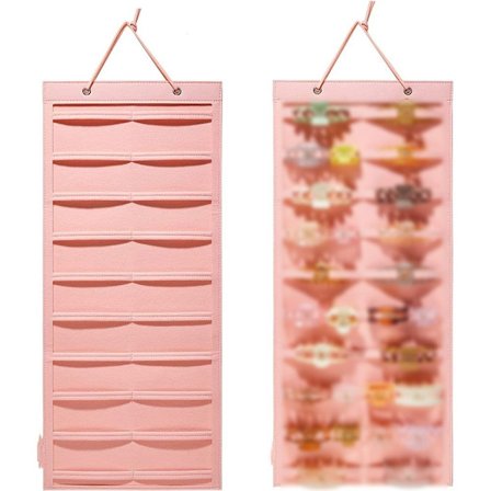 Pandebåndsholder Filt Hårbånd Organizer PINK