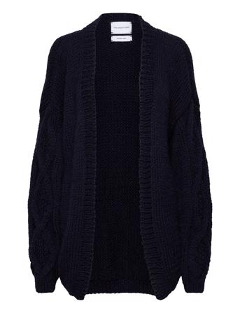 Tommy Cardigan Strikket Trøje Cardigan Sort The Knotty S