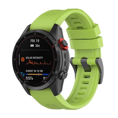 Garmin Fenix 7 / Epix Gen 2 / Descent G1 klockarmband i silikon - Grön