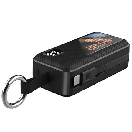 Ulkoakut - LINQ - 8000 mAh - USB-C ja Lightning - Ultra-nopea lataus - Avaimenperämuoto