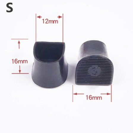 10 par højhælede beskyttere hælstoppere SORT S