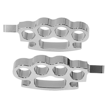 1 par Motorsykler Fotstøtte Pedal Motorsykkel Fotpinne SØLV