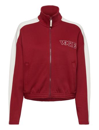 Puma X Vogue T7 Cropped Jacket Dk Sweat-shirt Genser Rød PUMA