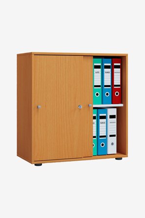 VCM - Kontorskap Lona L med skyvedører - Flerfarget - Skap - Fra Homeroom