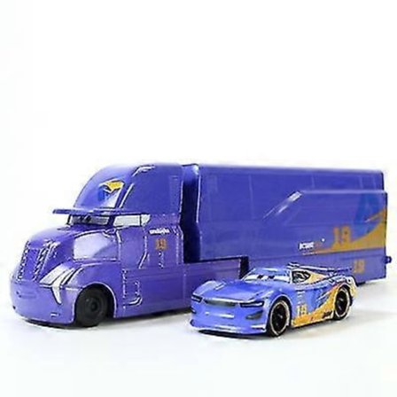 2 st Racing Car 3 Black Storm Jackson Container Trailer Truck Legering Lastbil Mcqueen Mack Leksak Flerfärgad (FMY)