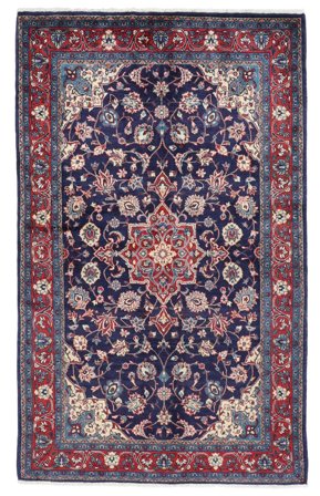 Sarouk Rug 130X214 Black/Dark Red Wool, Persia