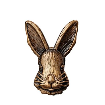 2 stk. Kanin Dørhåndtag Jern Kanin Kommode Knopper Antik Skuffe Knob Vintage Skab Køkken Garderobe Dør Trækker Håndtag til Hjem Køkken Dekoration 