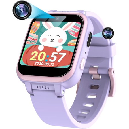 Smartklocka för barn, live life gaming smartklocka med kamera, musikspelare, fitness tracker-klocka