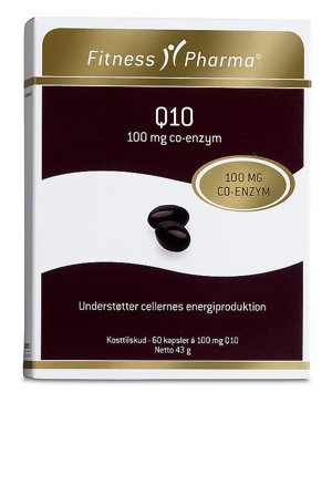 Fitness Pharma Q10 100 mg 60 kaps., Helse & Madvarer, Ingredienser, Q10