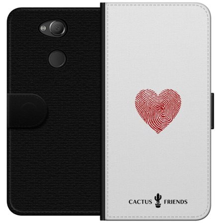 Kompatibel Tegnebogsetui til Sony Sony Xperia XA2 Cactus and Friends - Fingerprint Love