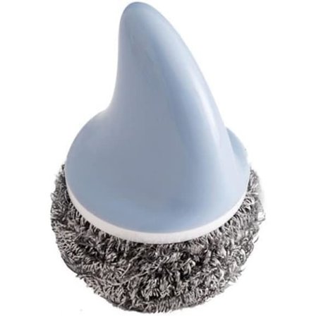 Stålkule kjøkkenredskap med håndtak rengjøringsball ruster ikke og gjør det