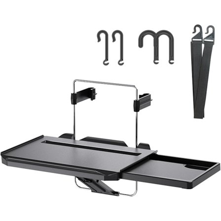 Bilrattbrett Bilbordbrett med justerbar høyde Multifunksjonelt sammenleggbart baksetebord for spising, drikking, bærbare datamaskiner, nettbrett og 