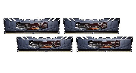 G.SKILL Flare X series - DDR4 - sett - 64 GB: 4 x 16 GB - DIMM 288-pin - 3200 MHz / PC4-25600 - ikke-bufret