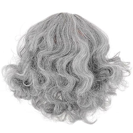 Professor Wig Eldre Parykk Syntetisk Krøllete Parykk Morsom Parykk Gammel Mann Skallet Parykk for Cosplay