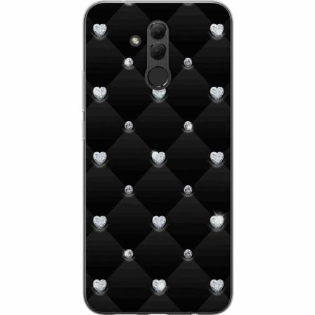 Huawei Mate 20 Lite Genomskinligt Skal Diamant Hjärta