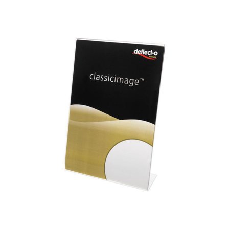 DEFLECTO Informationsställ acryl A6 lutande - Lyreco - Kontorsmöbler och inredning - Tavlor ställ och ramar - Informationsställ