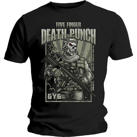 Five Finger Death Punch Unisex Vuxen War Soldier T-Shirt XL Bla