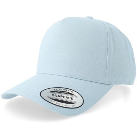 Yupoong - Blå snapback Keps - Curved Classic Lightblue A-frame Adjustable @ Hatstore