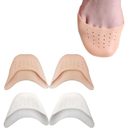 2 par tåbeskyttere silikon, tåbeskyttere ballett, tåspissko silikon gelputer, gelbeskyttere tåhetter, for ballett tåspissko