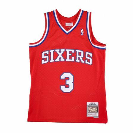 Mitchell & Ness basketball jersey man nba swingman hardwood classics no 3 allen iverson phi76e , Rood , Heren , Maat: XL Shirts