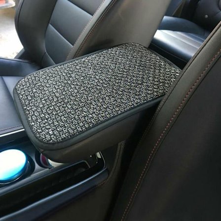 Bilarmstödsdyna kuddfodral cover dyna matta skydda andas lin,grå