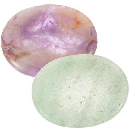 Naturlig Tumsten Heminredning Massagesten för Ångest 4st