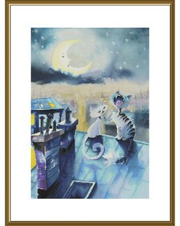 Broderikit Tavla Sång under Månen