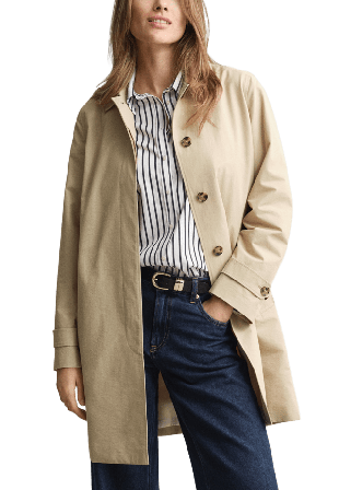 GANT Car Coat Kappor Dam Beige XS