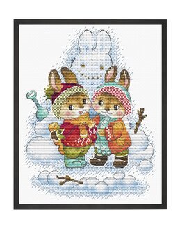 Embroidery Kit Canvas Snow Play - M.P Studia