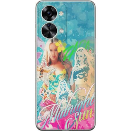 Yhteensopiva Puhelinkuori OnePlus Nord 2T Seikkailumaailma Steve, Creeper ja eläimillä värikkäässä palikkagrafiikassa