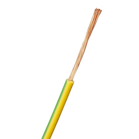 Nexans RQ Kopplingskabel 1x0.75 mm² ledararea, gulgrön 0,75 mm², Anslutningsdon & kablar