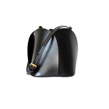 Kvinner Skinnveske Blomsterbøtte Storfe Spesialinteresse Design Vintage One Shoulder Crossbody Black