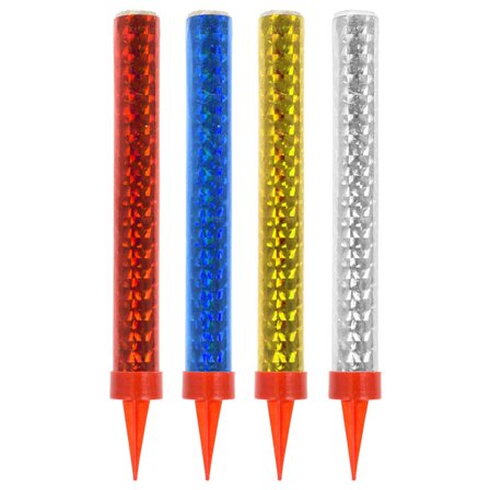 Skimrande Isfacklor Färgade 12-pack