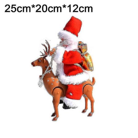 Julemand Rensdyr Legetøj Julemand Rider På Elg Musikalsk Legetøj Borddekoration Til Børn Gaver Juleferie Dekoration Bd