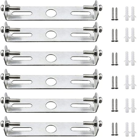 6 stk. Loftlampe Beslag Loftlampe Plade Holder Loftlampe Plader 95mm Med Skruer Loft Tilbehør Belysning Wuqx