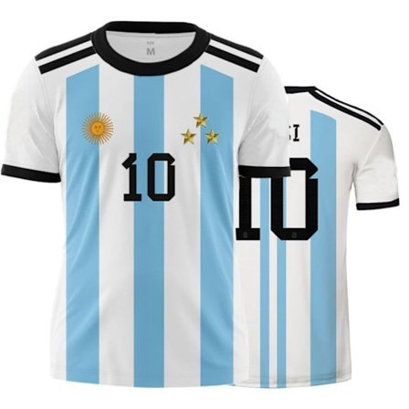 Argentina Storlek 10 T-shirt 3D kortärmad T-shirt med kort ärm style 1 3XL