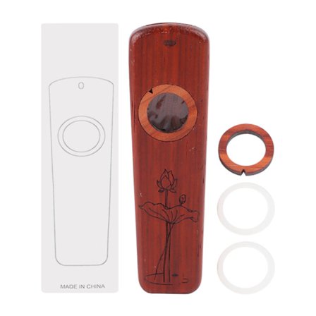 Kazoo Bærbar Lettvekts Palisander Fløyte Gitar Partner Musikkinstrument Gave