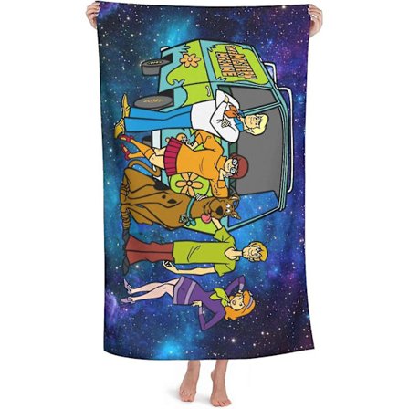 Scooby-Doo Strandhåndklæde Hurtigtørrende Pool Badehåndklæde Blødt Træningshåndklæde Mode Brusebadshåndklæde Superabsorberende Håndklæde Sandfrit 