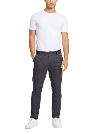 Lindbergh Superflex Knitted Cropped Pant Byxor Herr Grå XXS