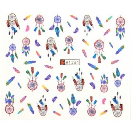 Vanddekaler - Drømmefangere og fjer - A1261 - Til negle